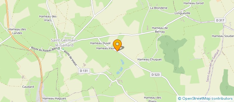 localisation de l'entreprise MONSIEUR PIERRE COSNEFROY  SAINT-GERMAIN-LE-GAILLARD