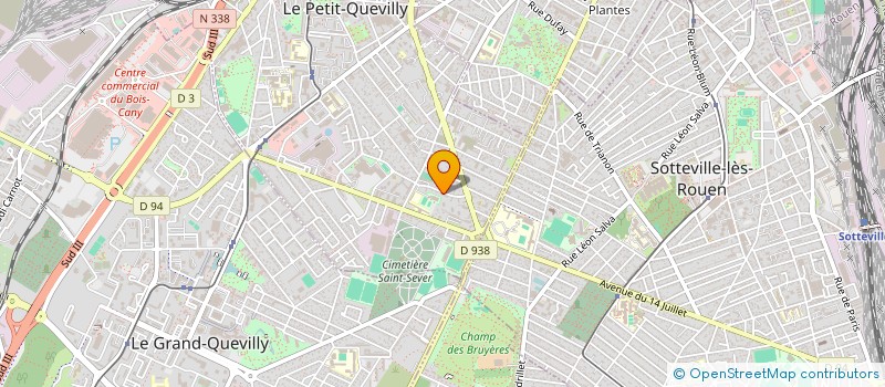 localisation de l'entreprise MONSIEUR PIERRE COSNIER à LE PETIT-QUEVILLY