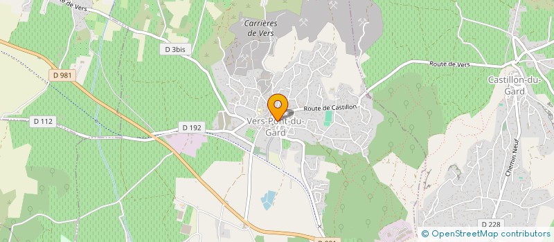 localisation de l'entreprise MONSIEUR PIERRE COSTE  VERS-PONT-DU-GARD