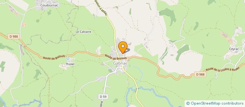 localisation de l'entreprise MONSIEUR PIERRE COSTES  GABRIAC