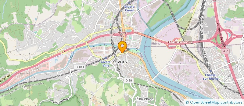 localisation de l'entreprise MONSIEUR PIERRE COTE  GIVORS