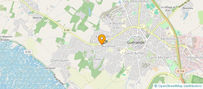 localisation de l'entreprise MONSIEUR PIERRE COTTAIS à GUERANDE