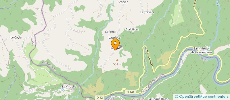 localisation de l'entreprise MONSIEUR PIERRE COUDON à CASSANIOUZE