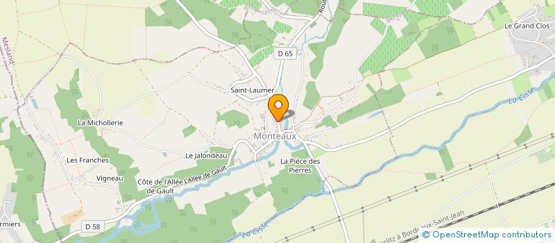 localisation de l'entreprise MONSIEUR PIERRE COUETTE  MONTEAUX