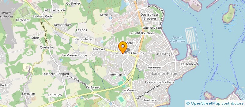 localisation de l'entreprise MONSIEUR PIERRE COUGOULAT  LARMOR-PLAGE