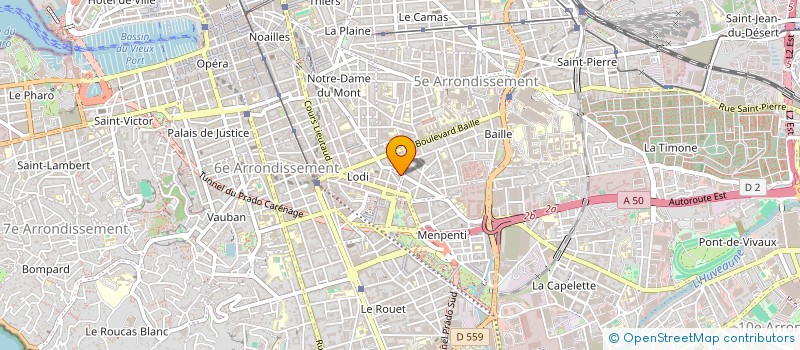 localisation de l'entreprise MONSIEUR PIERRE COULET  MARSEILLE