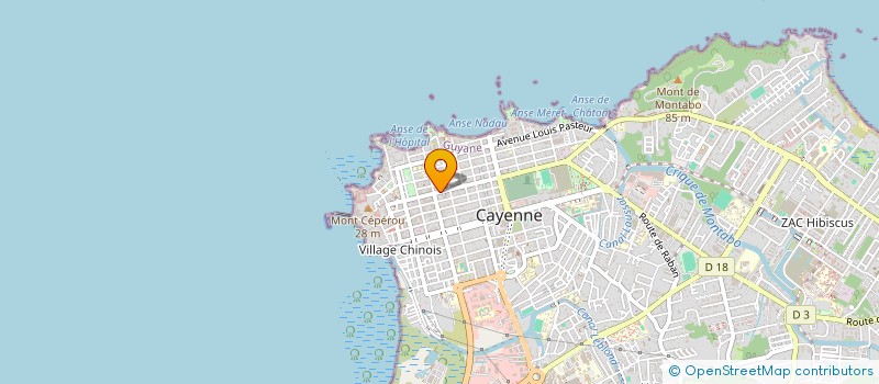 localisation de l'entreprise MONSIEUR PIERRE COUPE  CAYENNE
