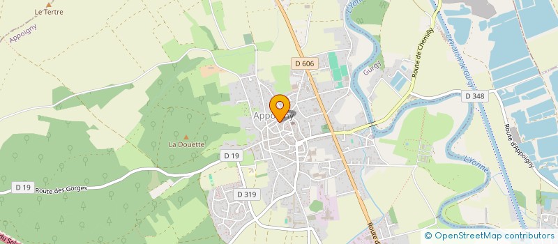 localisation de l'entreprise MONSIEUR PIERRE COUPECHOUX  APPOIGNY