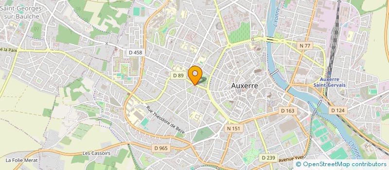 localisation de l'entreprise MONSIEUR PIERRE COURCOUX à AUXERRE
