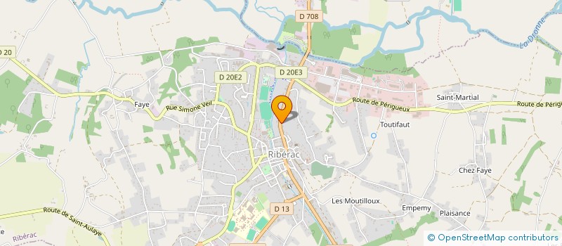 localisation de l'entreprise MONSIEUR PIERRE COURDEAU  RIBERAC