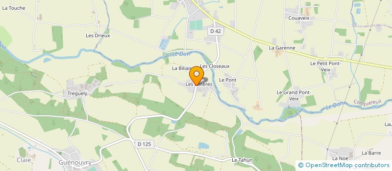 localisation de l'entreprise MONSIEUR PIERRE COUROUCE à GUEMENE-PENFAO