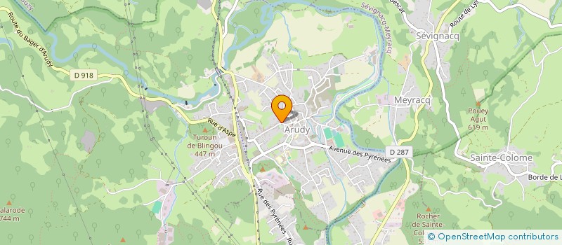 localisation de l'entreprise MONSIEUR PIERRE COURREGES-ANGLAS  ARUDY