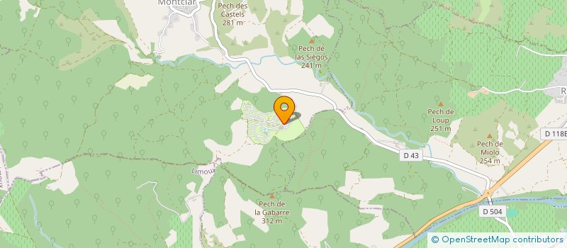 localisation de l'entreprise MONSIEUR PIERRE COURRENT  MONTCLAR