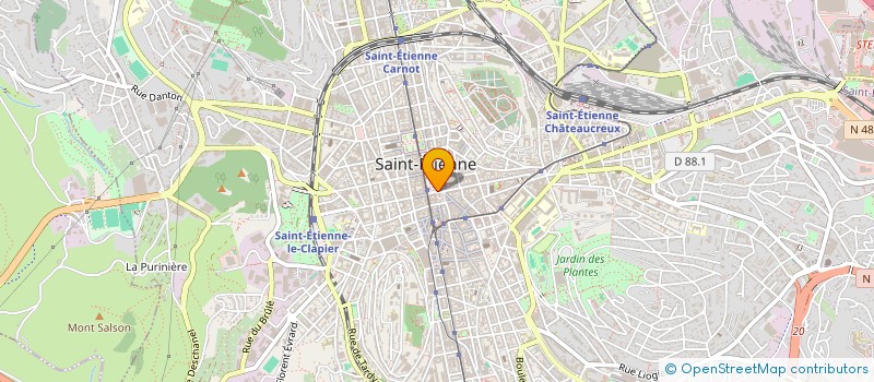 localisation de l'entreprise MONSIEUR PIERRE COURTINE à SAINT-ETIENNE