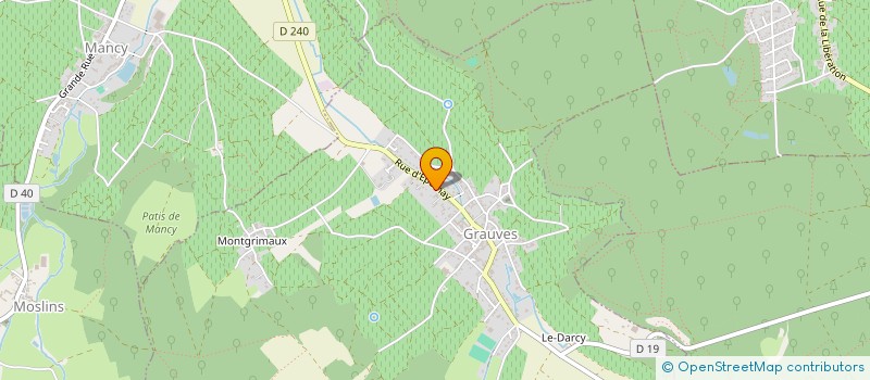 localisation de l'entreprise MONSIEUR PIERRE COURTY  GRAUVES