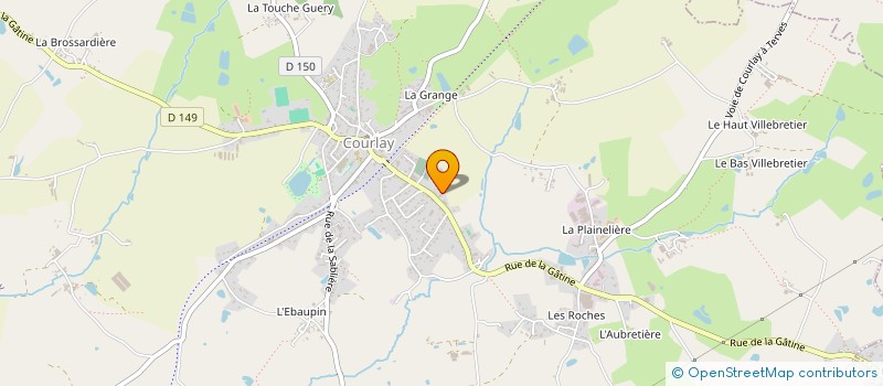 localisation de l'entreprise MONSIEUR PIERRE COUSINEAU  COURLAY