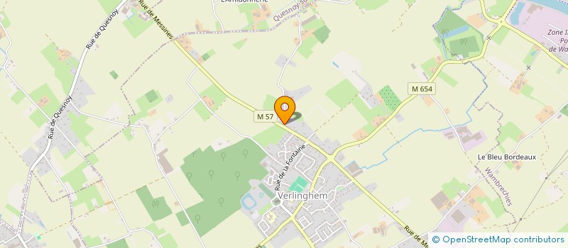 localisation de l'entreprise MONSIEUR PIERRE COUSTENOBLE  VERLINGHEM