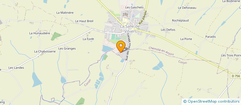 localisation de l'entreprise MONSIEUR PIERRE COUTANT  CHEMILLE-EN-ANJOU