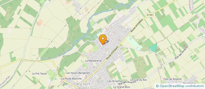 localisation de l'entreprise MONSIEUR PIERRE COUTANT à CLERY-SAINT-ANDRE