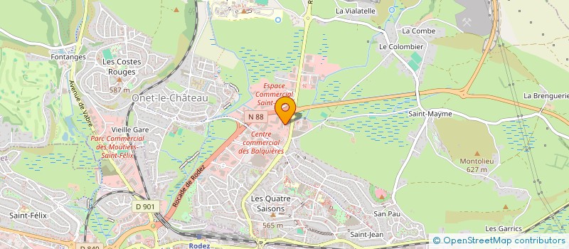 localisation de l'entreprise MONSIEUR PIERRE COUTOU à ONET-LE-CHATEAU