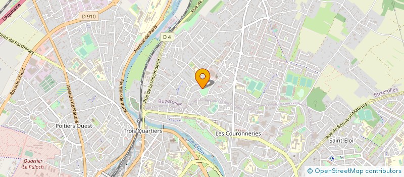 localisation de l'entreprise MONSIEUR PIERRE COUTURIER  BUXEROLLES