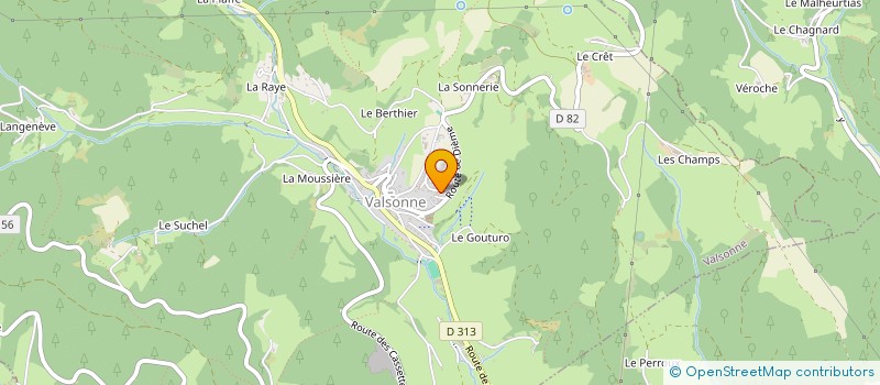 localisation de l'entreprise MONSIEUR PIERRE COUVEZ  VALSONNE