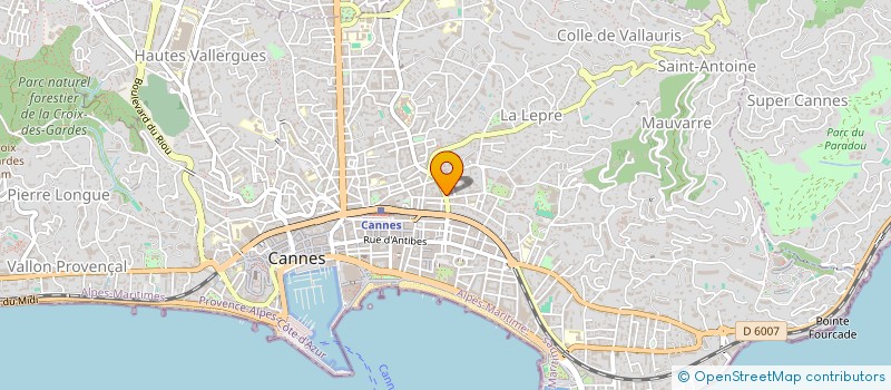 localisation de l'entreprise MONSIEUR PIERRE COUVIGNOU à CANNES
