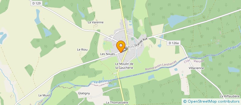 localisation de l'entreprise MONSIEUR PIERRE COUVRET  CHAUMONT-SUR-THARONNE