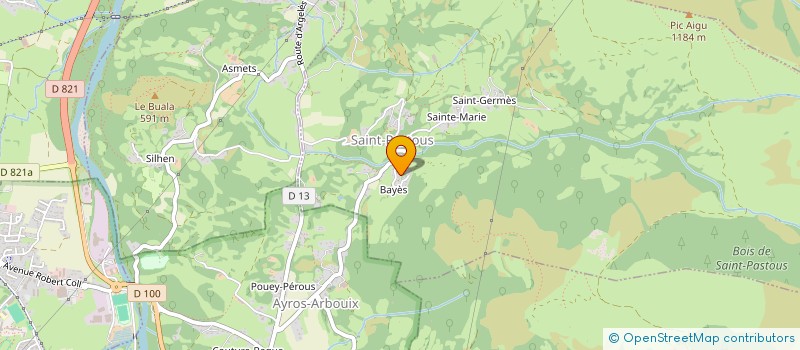 localisation de l'entreprise MONSIEUR PIERRE CRAMPETTE  SAINT-PASTOUS