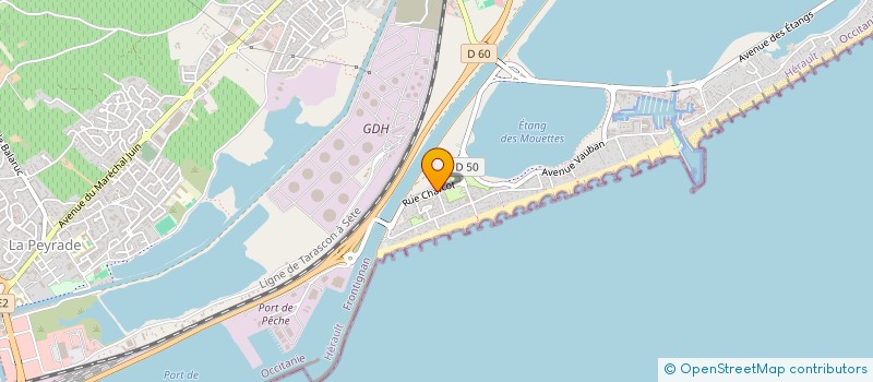 localisation de l'entreprise MONSIEUR PIERRE CROS  FRONTIGNAN