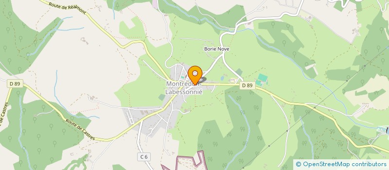 localisation de l'entreprise MONSIEUR PIERRE CROS  MONTREDON-LABESSONNIE