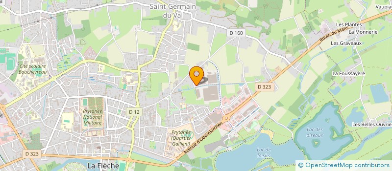 localisation de l'entreprise MONSIEUR PIERRE CROUIGNEAU  BAZOUGES CRE SUR LOIR