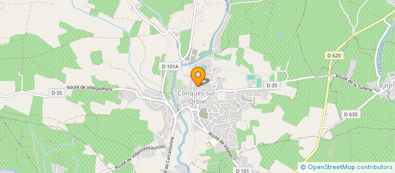 localisation de l'entreprise MONSIEUR PIERRE CROUZAT  CONQUES-SUR-ORBIEL