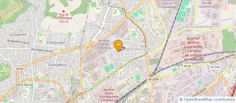 localisation de l'entreprise MONSIEUR PIERRE CROUZET  CLERMONT-FERRAND