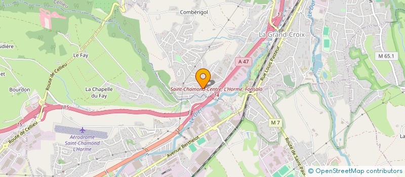 localisation de l'entreprise MONSIEUR PIERRE CROZET  LA GRAND-CROIX