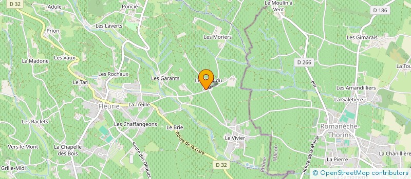 localisation de l'entreprise MONSIEUR PIERRE CROZET à FLEURIE