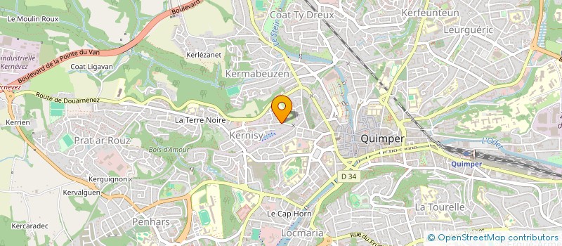 localisation de l'entreprise MONSIEUR PIERRE CROZON à QUIMPER