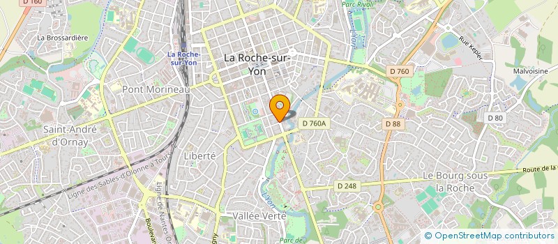 localisation de l'entreprise MONSIEUR PIERRE CRUCHET  LA ROCHE-SUR-YON