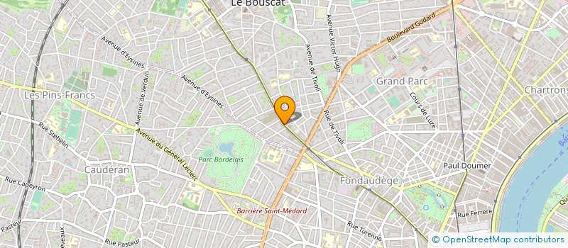 localisation de l'entreprise MONSIEUR PIERRE CRUETTE  LE BOUSCAT