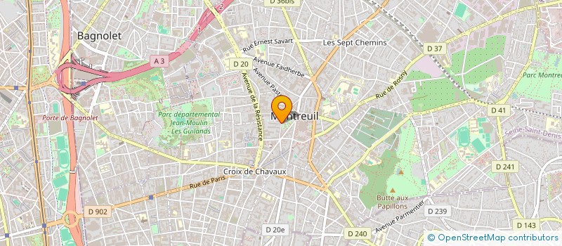 localisation de l'entreprise MONSIEUR PIERRE CUCCA à MONTREUIL