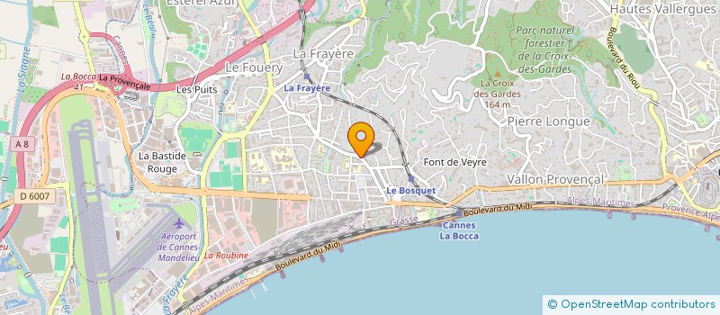 localisation de l'entreprise MONSIEUR PIERRE CUCCARONI  CANNES