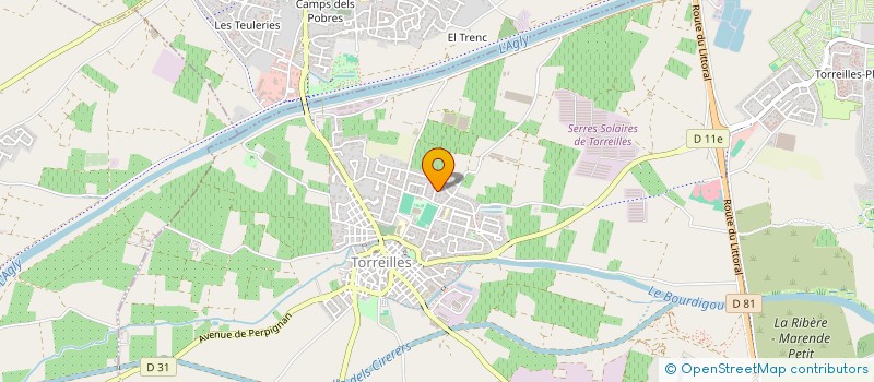 localisation de l'entreprise MONSIEUR PIERRE CULLELL  TORREILLES