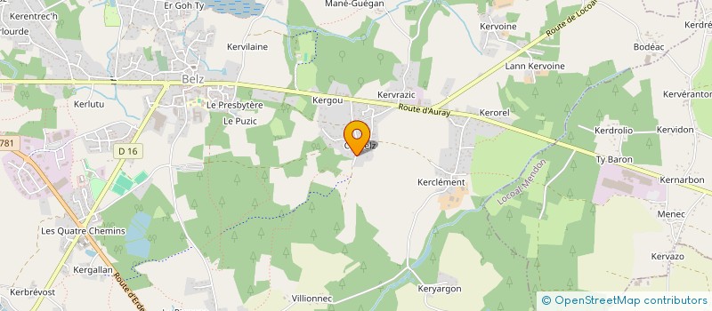 localisation de l'entreprise MONSIEUR PIERRE CULLERON  BELZ