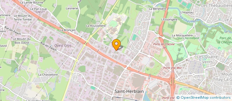 localisation de l'entreprise MONSIEUR PIERRE CUSSONNEAU  SAINT-HERBLAIN