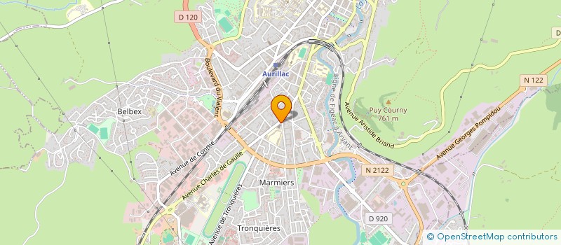 localisation de l'entreprise MONSIEUR PIERRE CYPIERES à AURILLAC