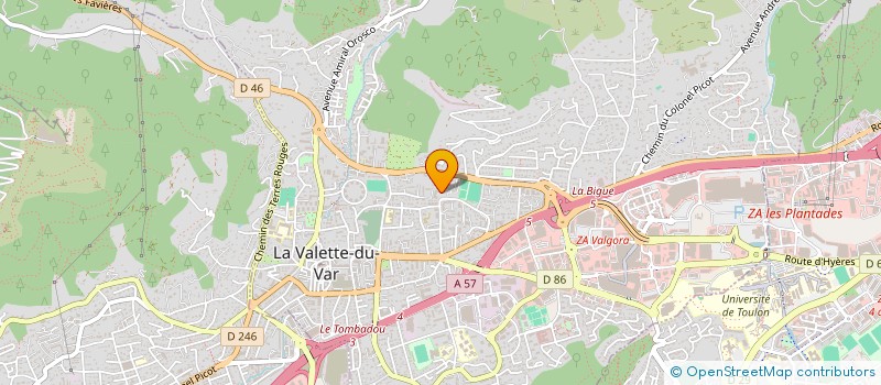 localisation de l'entreprise MONSIEUR PIERRE DACLIN à LA VALETTE-DU-VAR