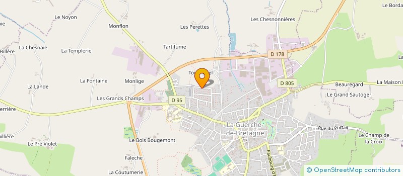 localisation de l'entreprise MONSIEUR PIERRE DAGUIN  LA GUERCHE-DE-BRETAGNE