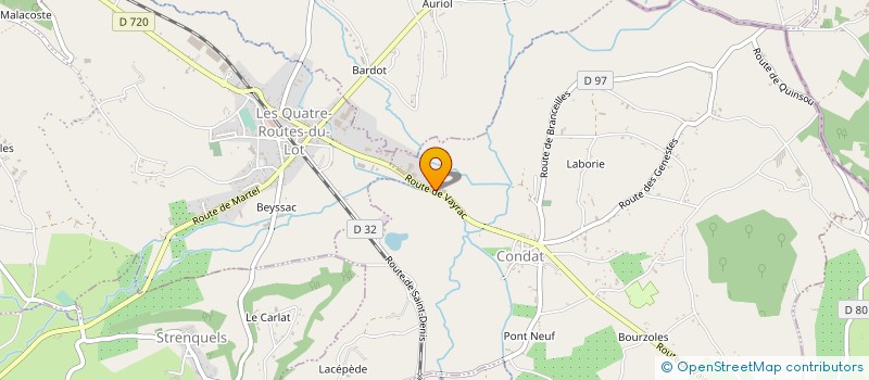 localisation de l'entreprise MONSIEUR PIERRE DALBAVIE  CONDAT