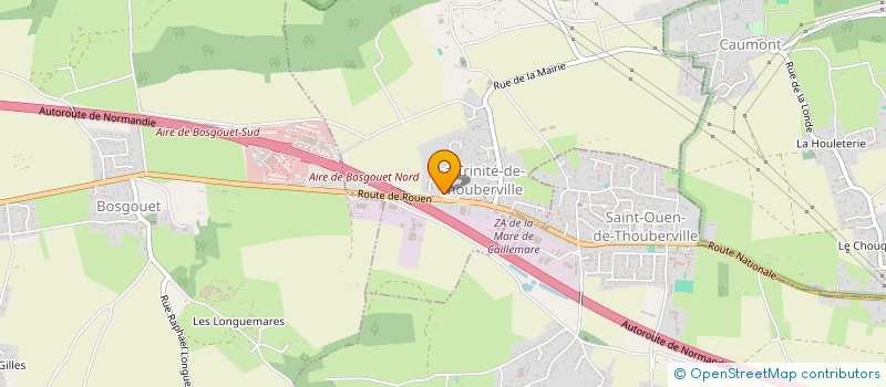 localisation de l'entreprise MONSIEUR PIERRE DALBIES  LA TRINITE-DE-THOUBERVILLE