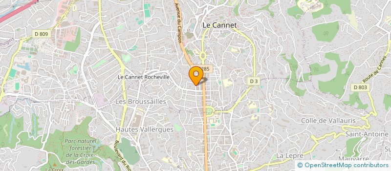 localisation de l'entreprise MONSIEUR PIERRE DAMBRINE à LE CANNET